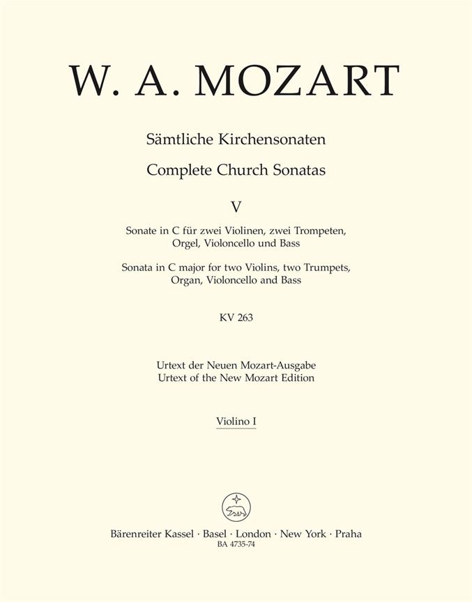 Samtliche Kirchensonaten, Heft 5